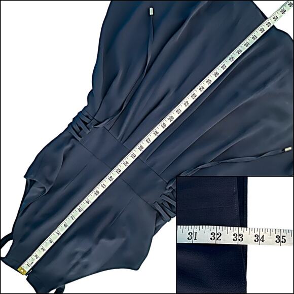 Kensie Sleeveless Short Fit & Flare Corset Dress Navy Blue Size 2 - Picture 11 of 11